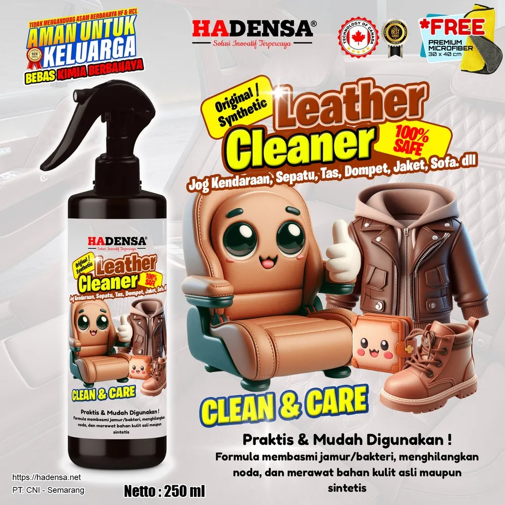 Pembersih Kulit Serbaguna – Untuk Sofa, Jok Mobil, Sepatu, Jaket & Tas