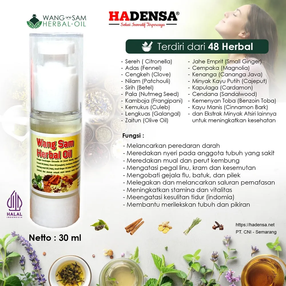 Wang Sam Herbal Oil