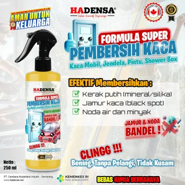 Pembersih Kaca Super – Khusus Noda Bandel, Bening Tanpa Pelangi & Anti Kusam