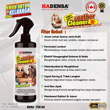 Pembersih Kulit Serbaguna – Untuk Sofa, Jok Mobil, Sepatu, Jaket & Tas
