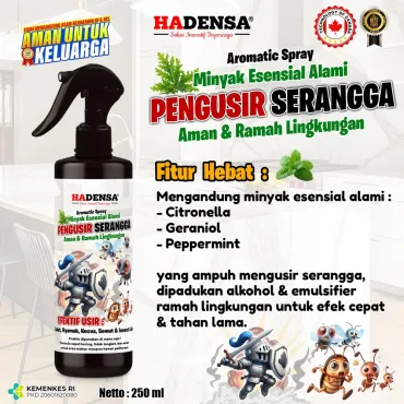 Minyak Alami Pengusir Serangga (Anti Semut, Kecoa, Lalat, Nyamuk, dll)