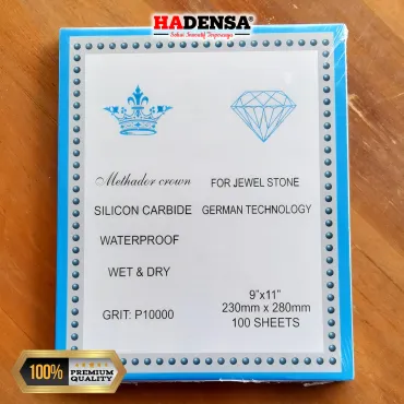 Kertas Amplas Grit P10000 Silicon Carbide Waterproof Wet Dry 230x280mm Amplas Poles Batu Akik Resin Kaca Logam